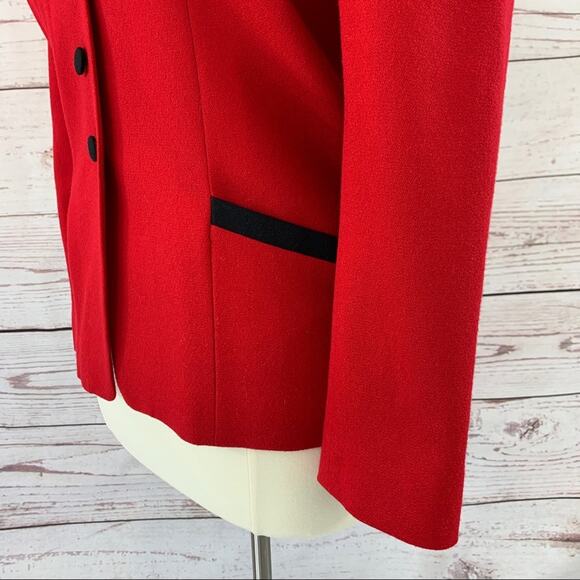 Pendleton red black vintage 100% virgin wool - Picture 7 of 12